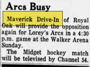 Mavericks Drive-In - Feb 16 1968 Article (newer photo)